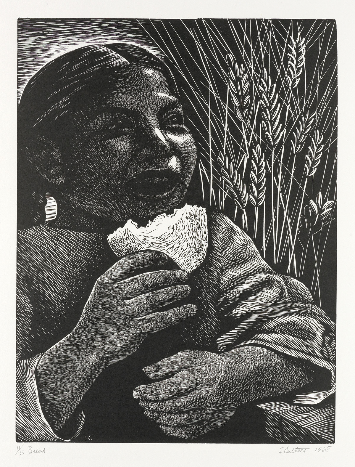 ELIZABETH CATLETT (1915 - 2012) Bread (Derecho Alimentarse).